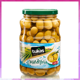Domat Kokteyl Yeşil Zeytin 1000 gr. (161-180)
