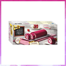 Red Velvet Çilekli Rulo Pasta 600 g (kutu)