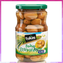 Bodrum Çizik Yeşil Zeytin 400 gr. (121-140)